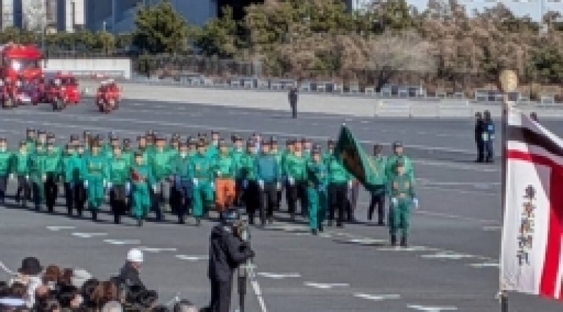 東京消防庁出初式2026　行進の様子